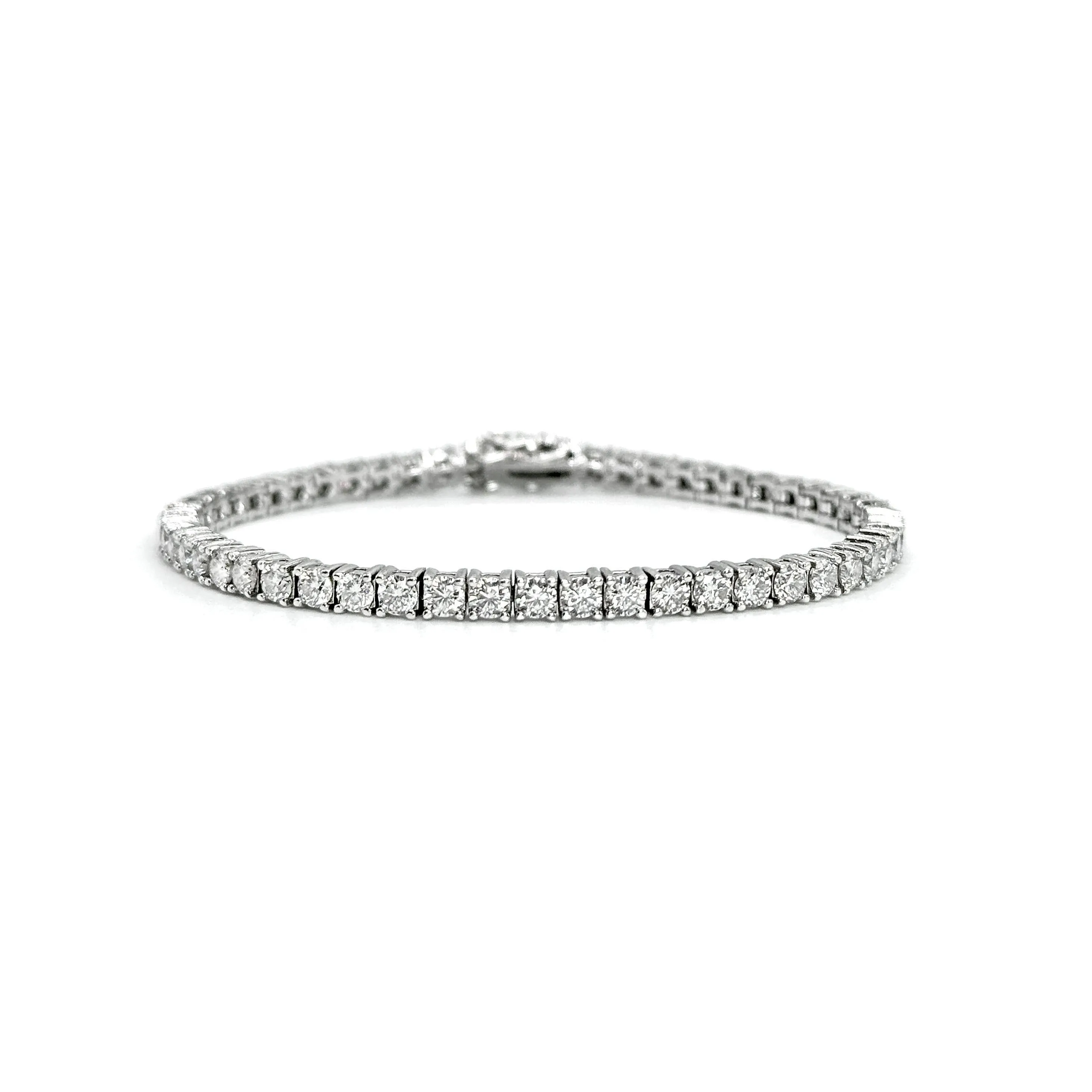 Round Cut Moissanite Tennis Bracelet