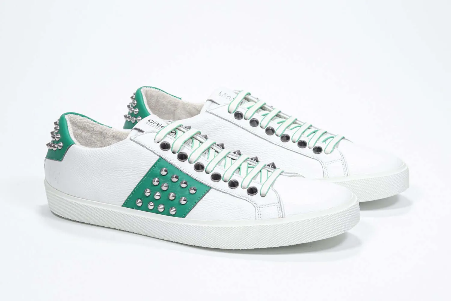 STUDLIGHT | White & Green - Low Top - Men