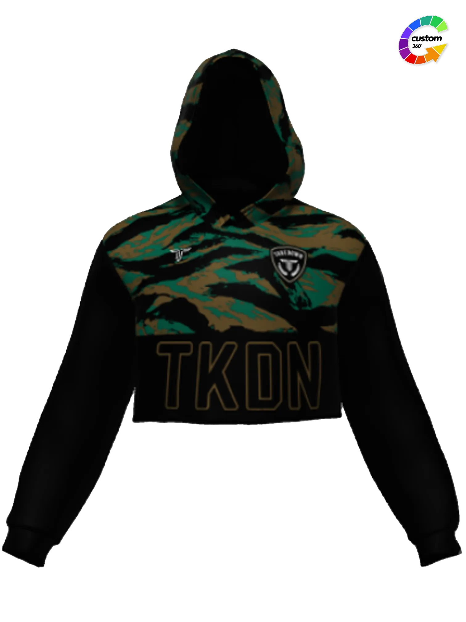 TD-CRPHD-002 360° Custom Cropped Hoodie