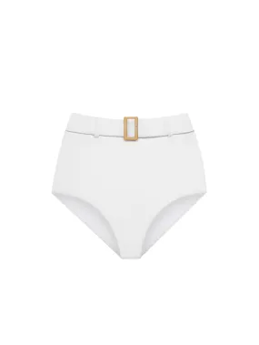 The Belted Brief - Ivory Honeycomb