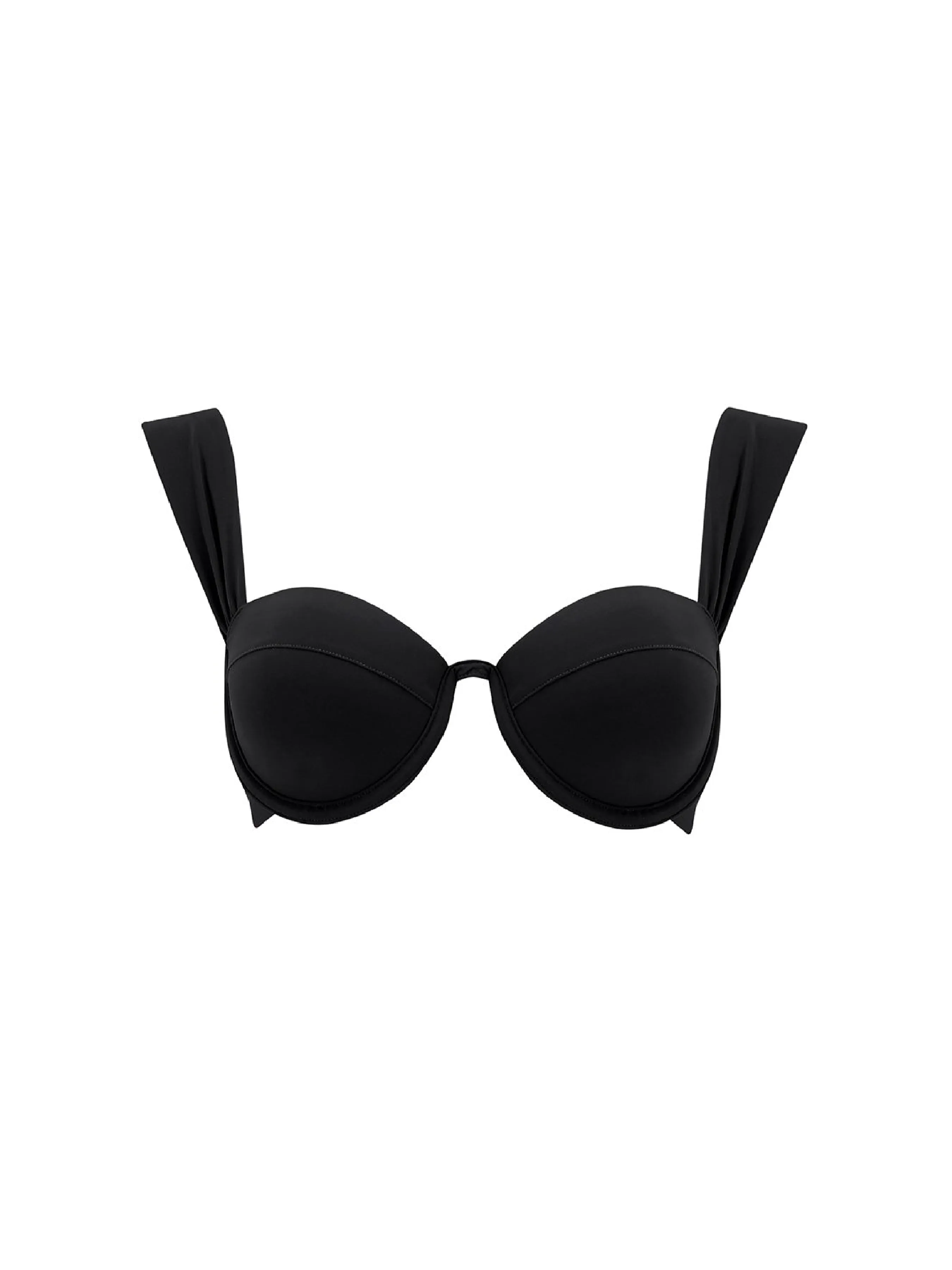 The Modern Bustier Bra - True Black