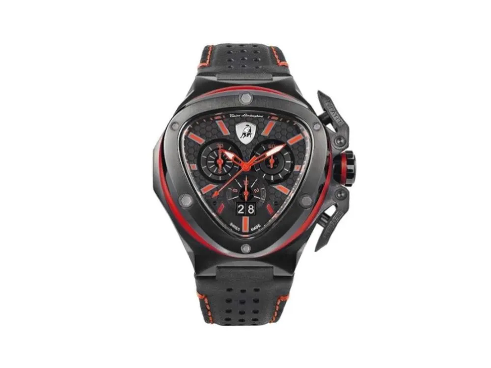 Tonino Lamborghini Spyder X Red Quartz Watch, 53 mm, Chronograph, T9XA