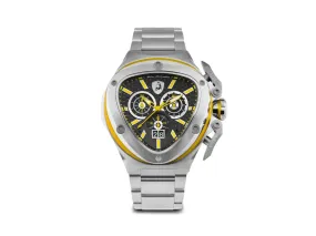 Tonino Lamborghini Spyder X Yellow SS Quartz Watch, 53 mm, Chrono, T9XE-SS-B